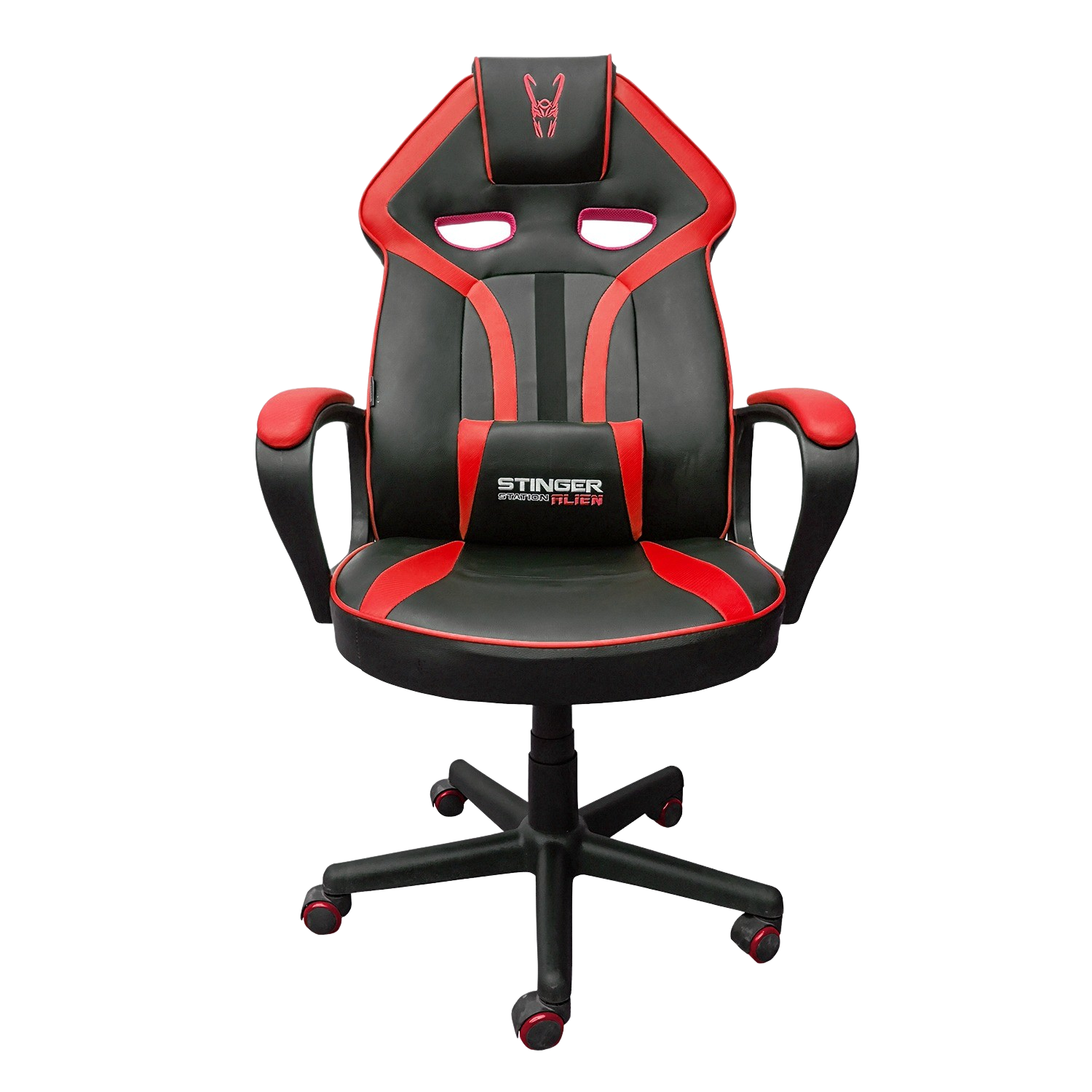 Silla gaming - Woxter Stinger Station Alien, Respaldo con ajuste automático, Rojo