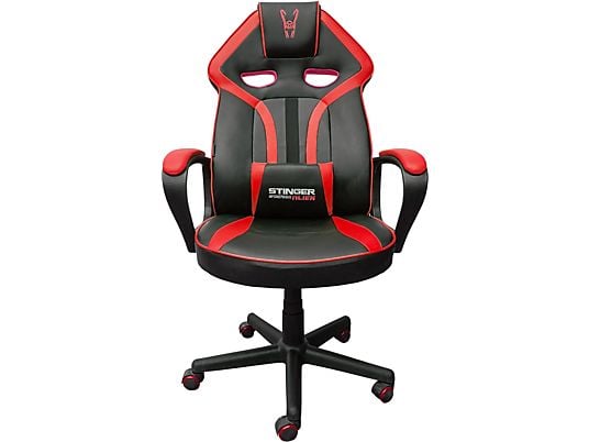 Silla gaming - Woxter Stinger Station Alien, Respaldo con ajuste automático, Rojo