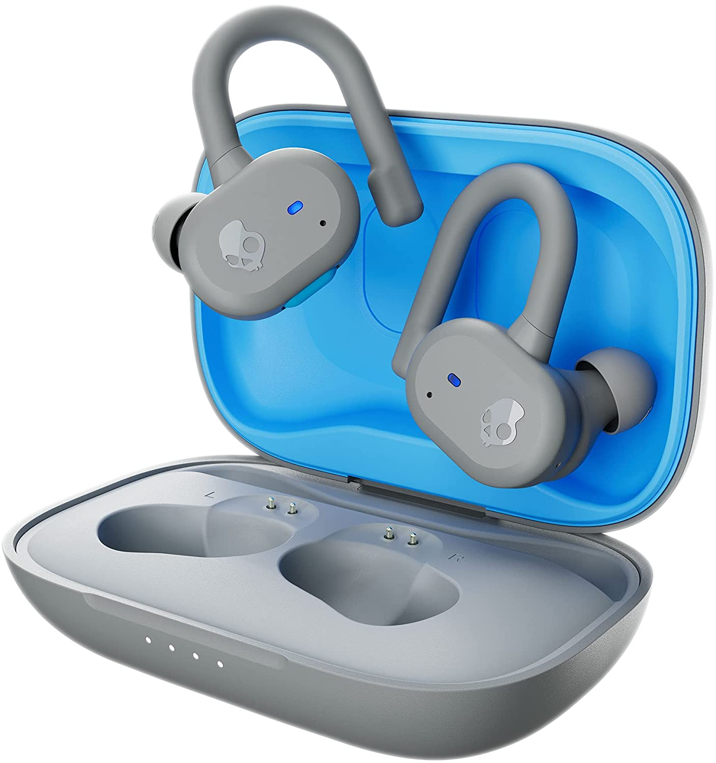 SKULLCANDY Écouteurs sans fil Push Active True Wireless Light Grey/Blue (S2BPW-P751) In-ear Oreillettes sans fil Bleu