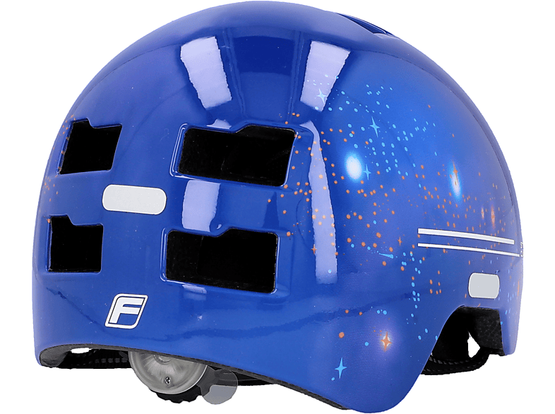 FISCHER Fischer 50624 Fahrradhelm BMX Kinder Plus Explorer S/M (Fahrradhelm, Blau/Violett)
