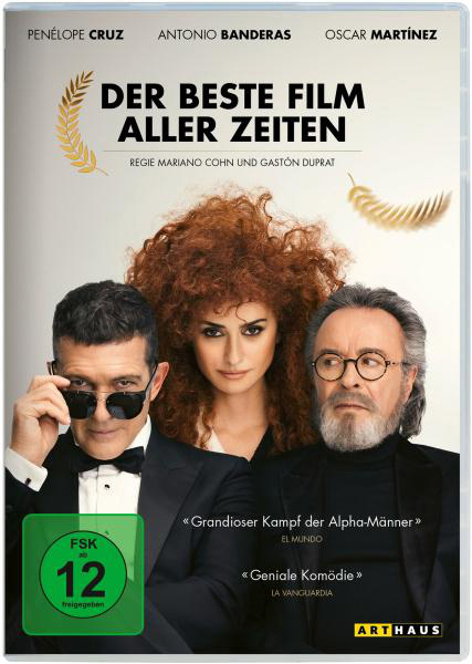 DVD-Cover mit drei Personen. Titel: 'Der Beste Film aller Zeiten'.