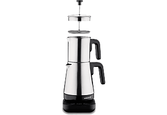 KORKMAZ A850 Moderna French Pressli Çay ve Kahve Makinesi Siyah Satin