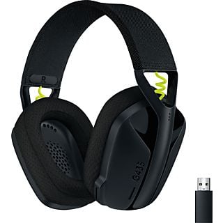 Auriculares gaming - Logitech G G435, De diadema, Inalámbricos, Bluetooth, Hasta 18 horas, Micrófono, PC/Mac, PS, Nintendo, Negro