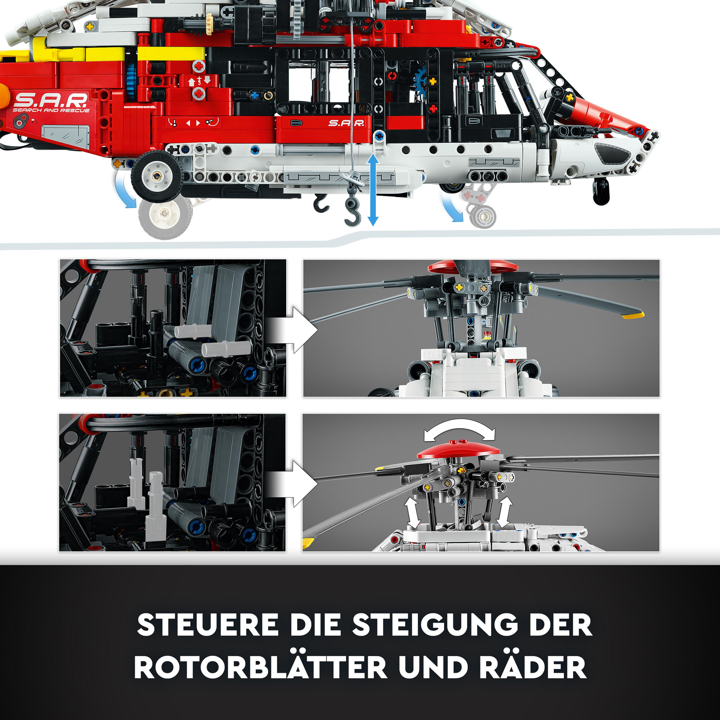 Bausatz, Technic H175 Airbus LEGO Rettungshubschrauber 42145 Mehrfarbig