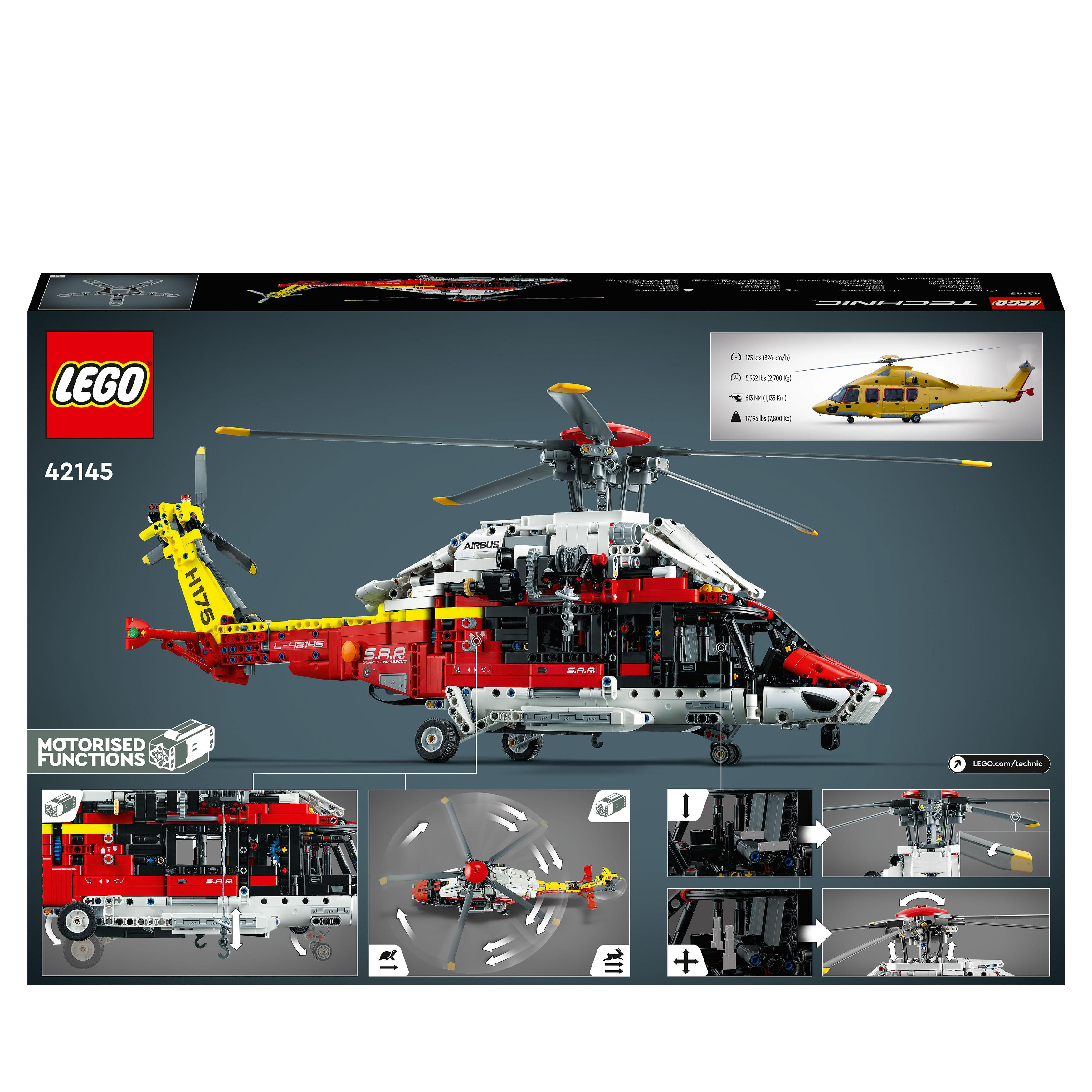 Bausatz, Technic H175 Airbus LEGO Mehrfarbig Rettungshubschrauber 42145