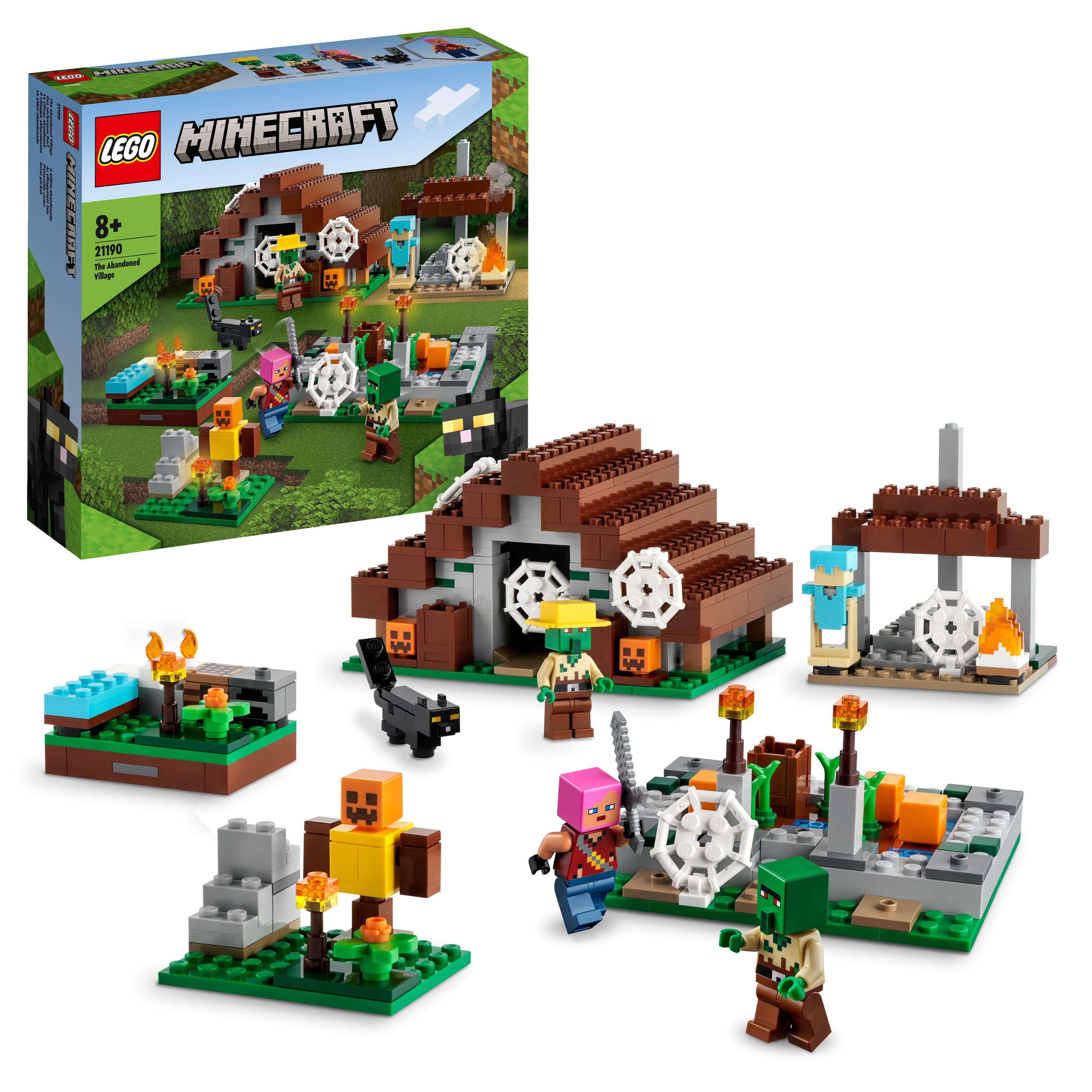 LEGO Minecraft 21190 Das verlassene Dorf Bausatz, Mehrfarbig