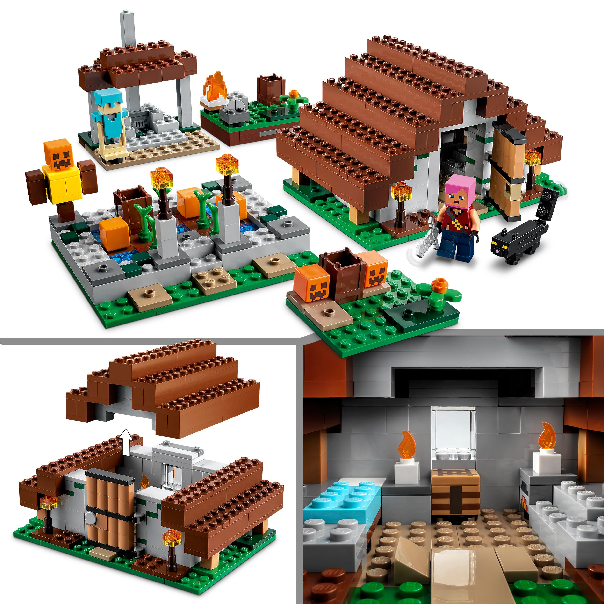 LEGO Minecraft 21190 Das verlassene Dorf Bausatz, Mehrfarbig