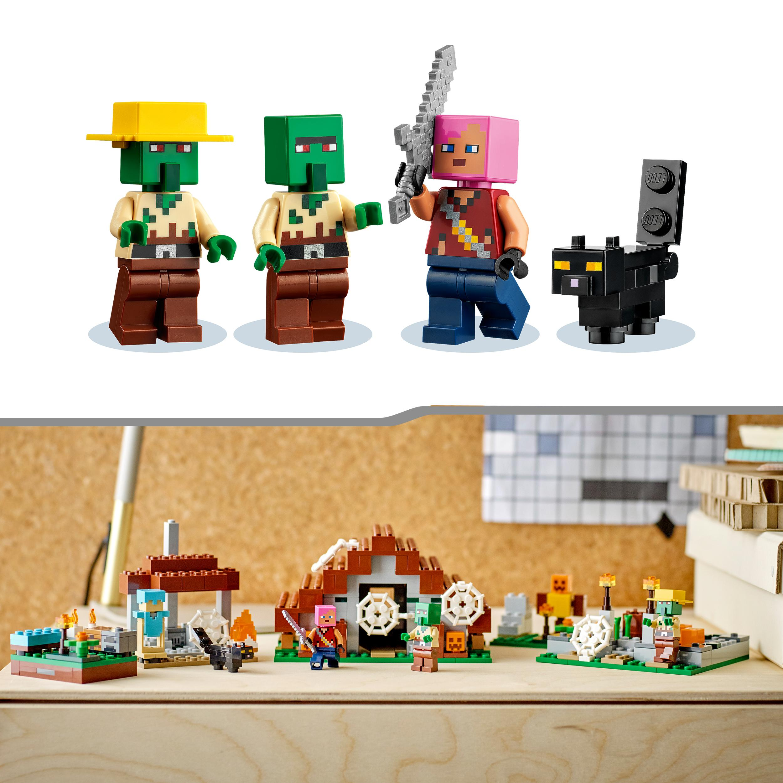 LEGO Minecraft 21190 Das verlassene Dorf Bausatz, Mehrfarbig