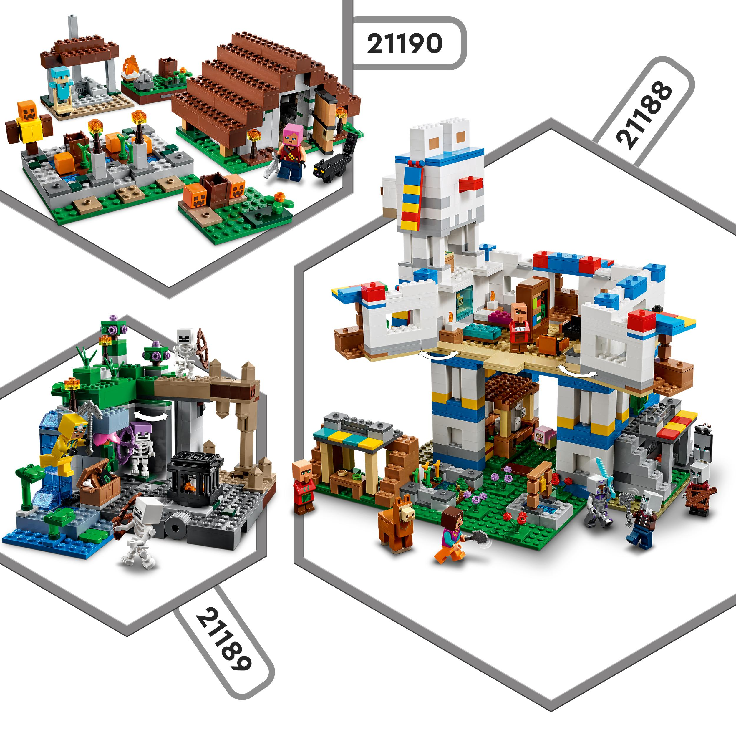 LEGO Minecraft 21190 Das verlassene Dorf Bausatz, Mehrfarbig