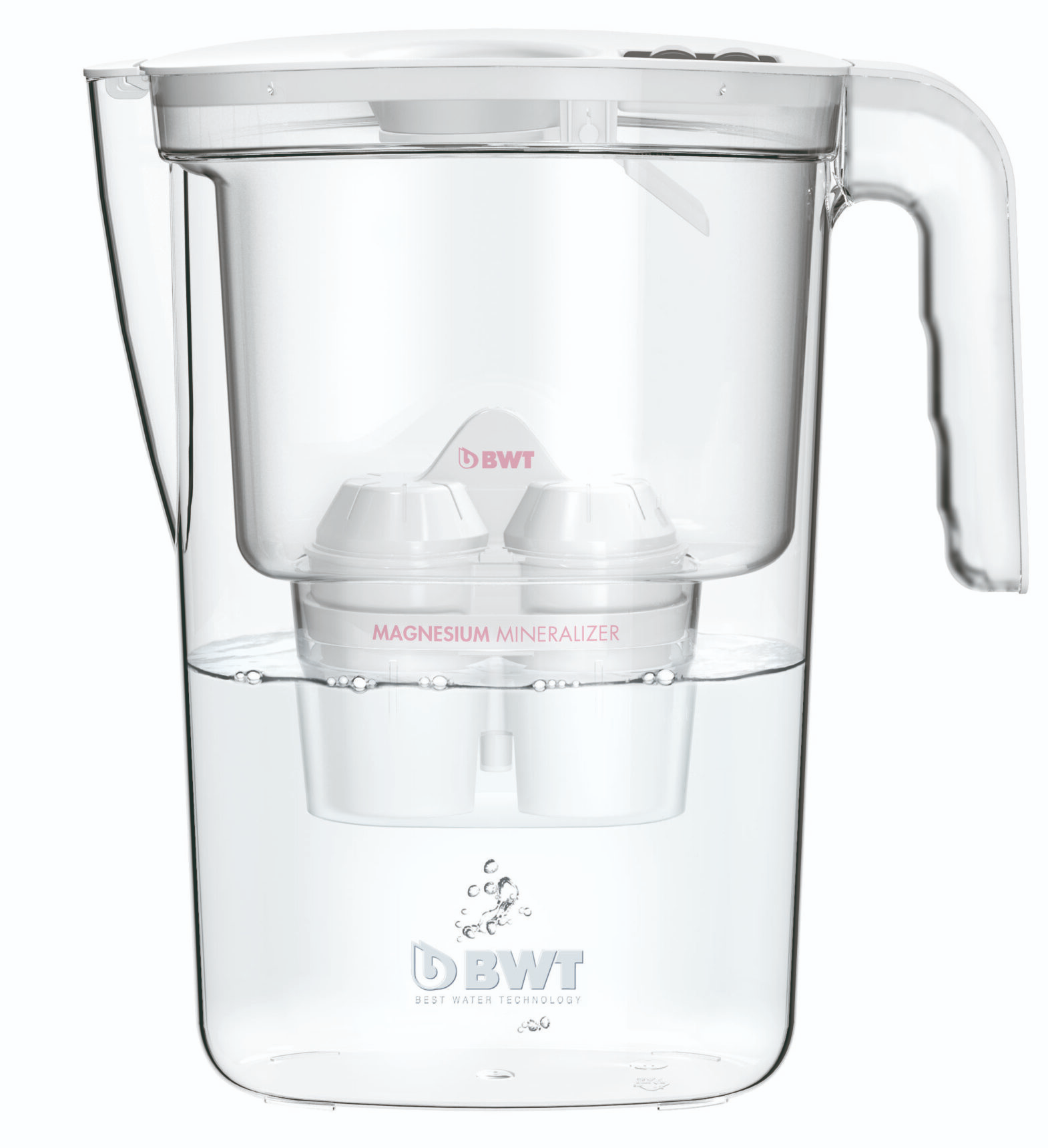 BWT 815481-B Vida Vízszűrőkancsó, fehér, 1db Magnesium Mineralized vízszűrőfilterrel