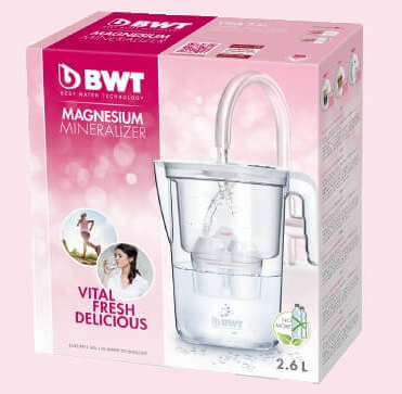 BWT 815481-B Vida Vízszűrőkancsó, fehér, 1db Magnesium Mineralized vízszűrőfilterrel