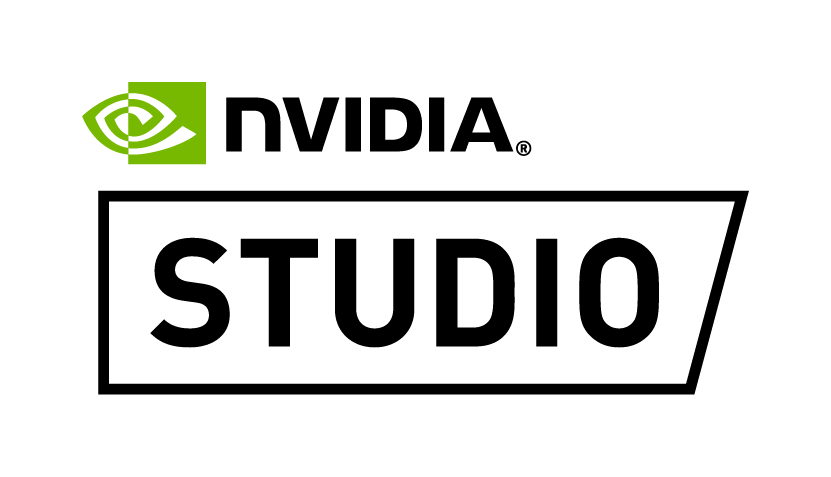 Nvidia-Logo mit grünem Augensymbol auf schwarzem Hintergrund.