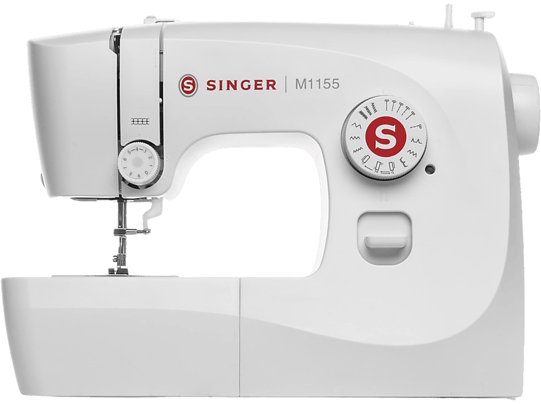 Hueso Hora Equipo de juegos Máquina de coser | Singer M1155, Full size, 14 tipos puntadas, Ojalado  automático, Blanco