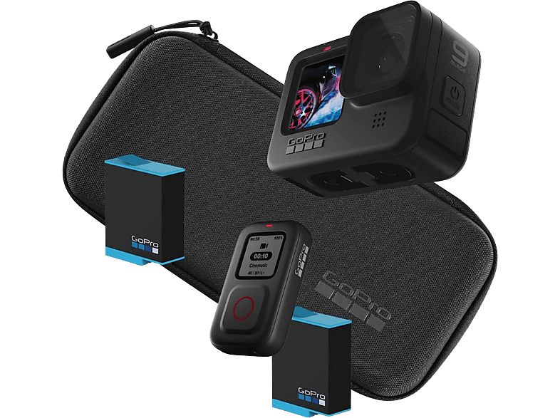 Pack Cámara + Control remoto | GoPro HERO9, Vídeos 5K, MP, Estabilización HyperSmooth 3.0, Negro