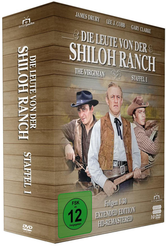 DVD-Box-Set mit drei Männern in Cowboy-Kleidung auf dem Cover.