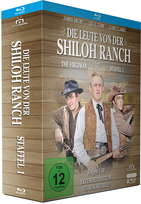 Blu-ray-Box-Set für 'Shiloh Ranch' mit Schauspielern auf dem Cover.