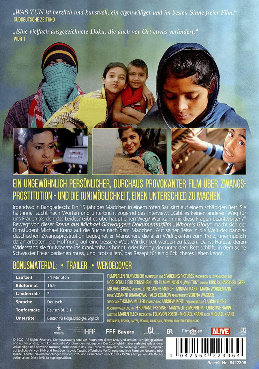 DVD-Cover mit Bildern eines Films über Prostitution in Bangladesch.