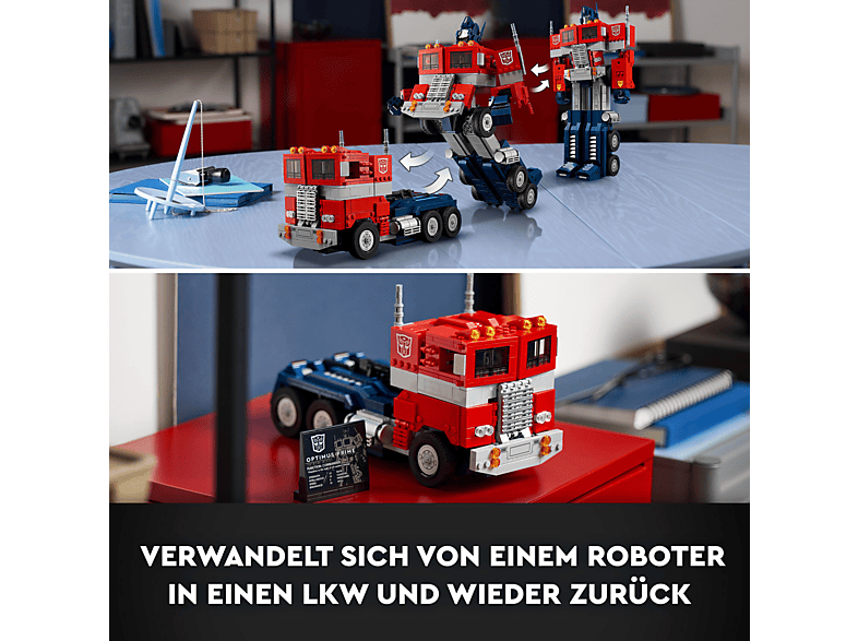 Thumbnail - LEGO Icons 10302 Optimus Prime Transformers Bausatz, Mehrfarbig