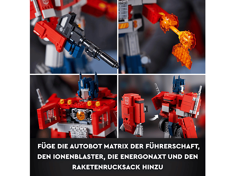 Thumbnail - LEGO Icons 10302 Optimus Prime Transformers Bausatz, Mehrfarbig