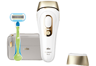 BRAUN Silk-expert Pro 5 PL5054 - IPL Haarentfernungsgerät (Weiss/Gold)