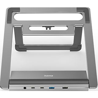 HAMA Connect2Office Stand - USB-C-Docking-Station (Gris)