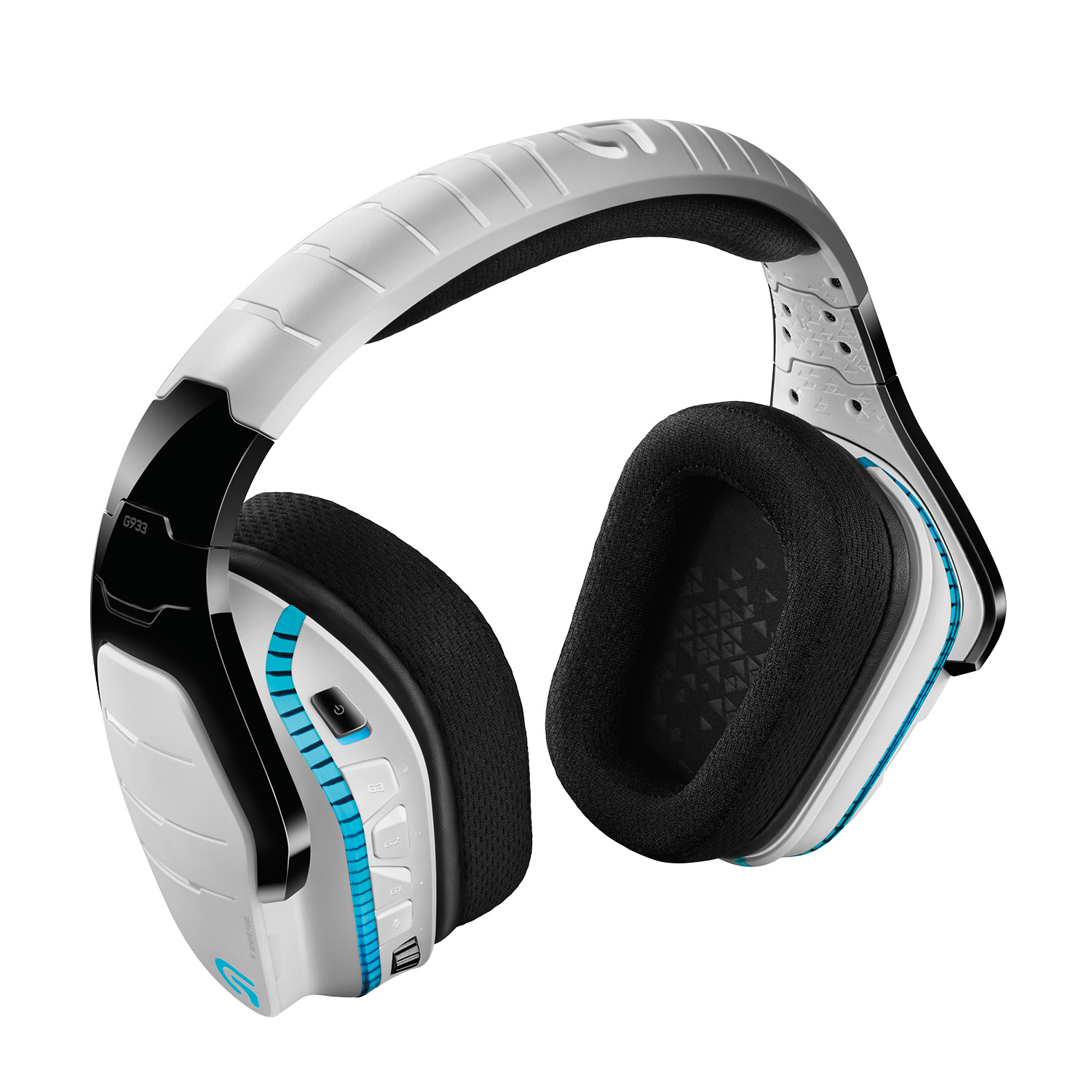 Auriculares gaming - Logitech G933 Artemis Spectrum Snow, Wireless, Micrófono, Blanco