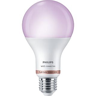 Bombilla inteligente - Philips Smart LED, 13W A67 E27, Luz Blanca y de colores, Wi-Fi, Control de voz y tecnología SpaceSense