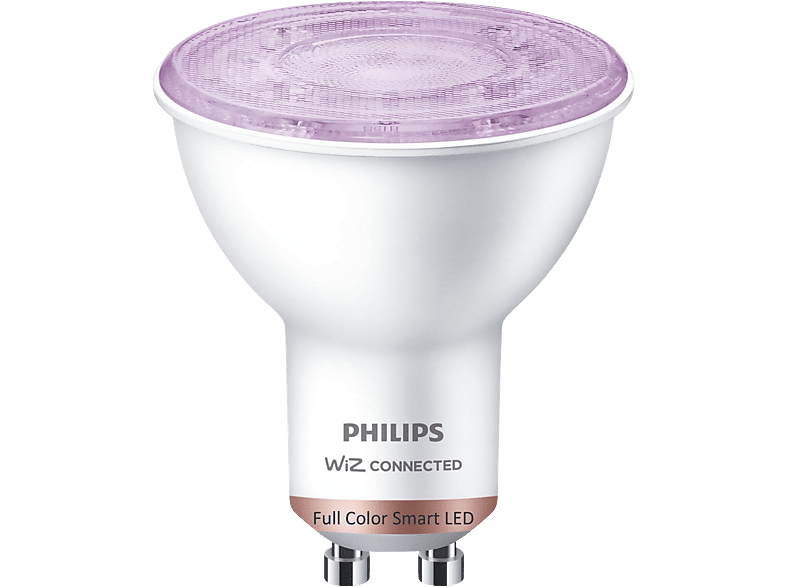 Kit iluminación  Philips Hue Bridge + 3 Bombillas inteligentes GU10 3.5W  350 lm, Luz Blanca y Colores + Regulador