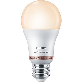 Bombilla inteligente - Philips Smart LED, 8W (Eq. 60W) A60 E27, Luz Blanca de Cálida Fría, WiFi, Con tecnología SpaceSense