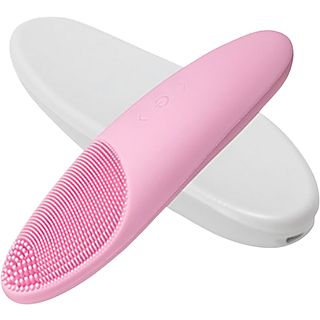 Cepillo facial - InnoGIO GIOperfect Shine GIO-705, Batería 600 mAh, Velocidad 8000 pulsos/min, 2 Modos, 5 Niveles de intensidad, Blanco/Rosa