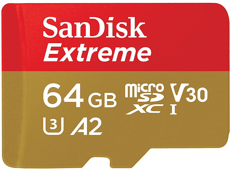 Scheda DI Memoria SanDisk Extreme A2 64Gb + ada