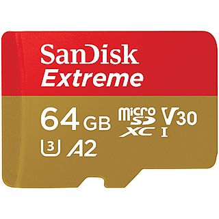 SCHEDA DI MEMORIA SANDISK Extreme A2 64GB + ada