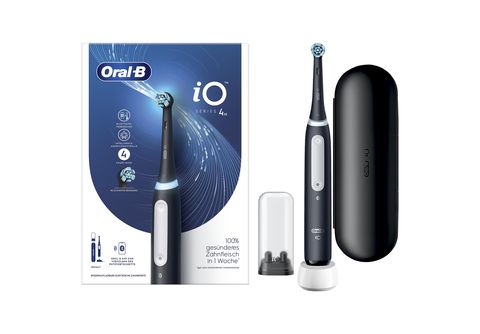 ORAL-B iO Series 4 mit Reiseetui Elektrische Zahnbürste Matt Black online  kaufen | MediaMarkt