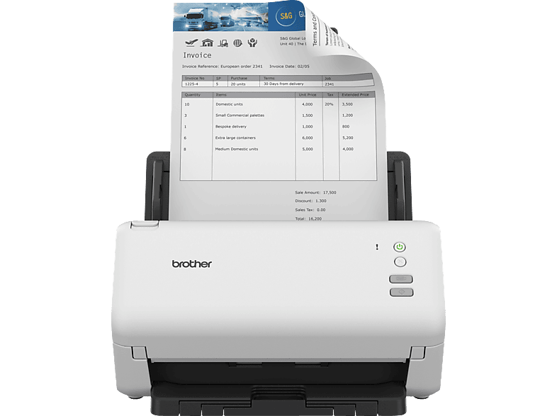 BROTHER ADS-4100 - dpi x Dokumenten Desktop , Kompakter 600 (optisch) Scanner 600