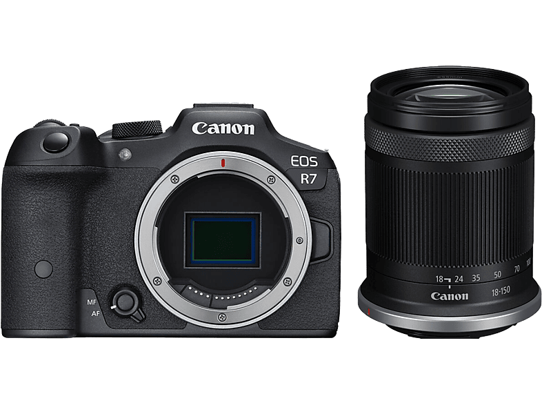 CANON EOS R7 tükör nélküli fényképezőgép + RF-S 18-150mm, fekete (5137C019AA)