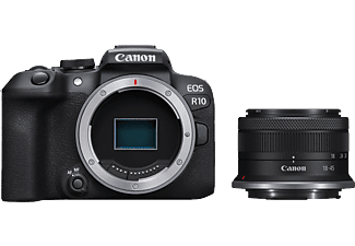 CANON EOS R10 tükör nélküli fényképezőgép + RF-S 18-45mm, fekete (5331C038AA)