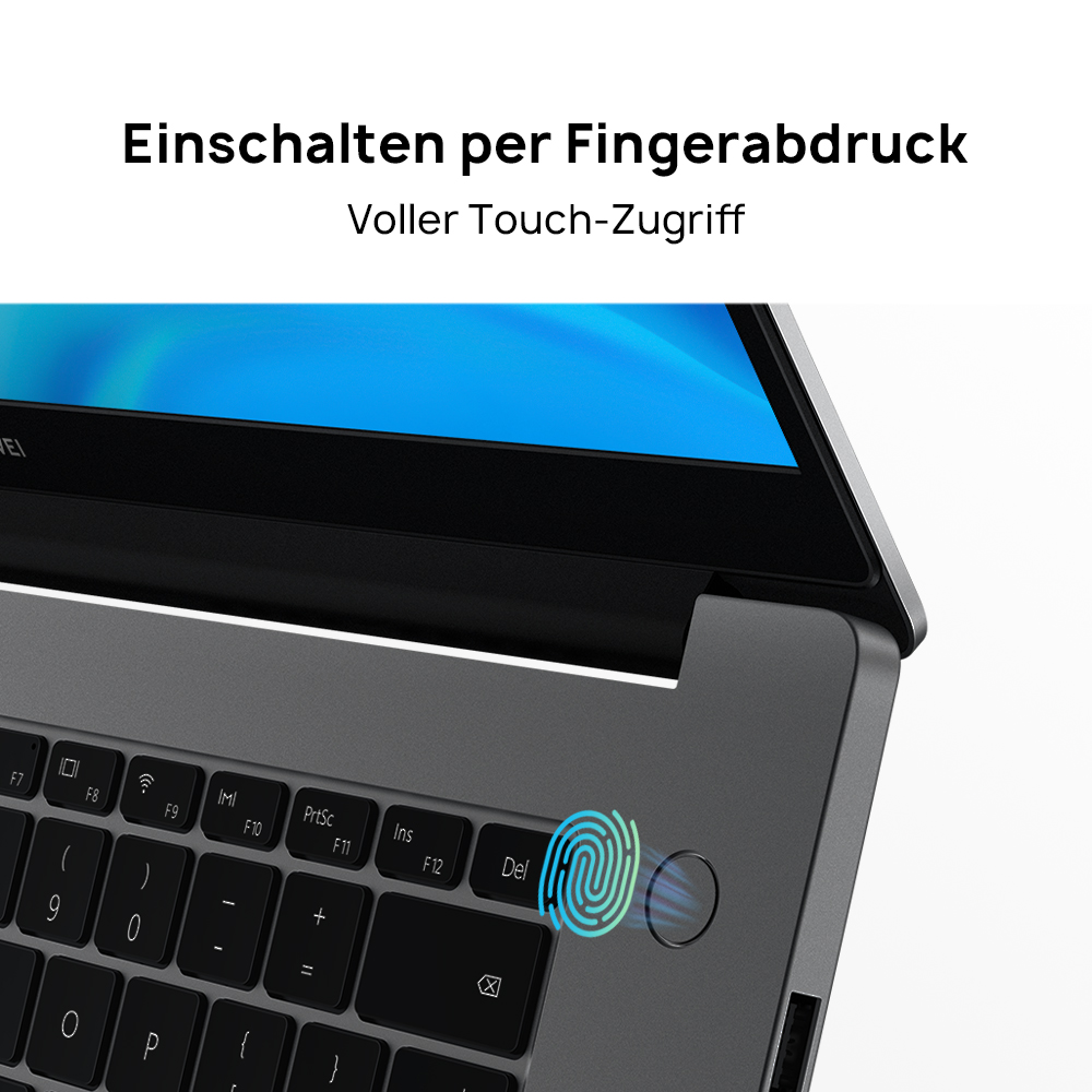 HUAWEI Matebook D15 - 15,6 Zoll - AMD Ryzen™ 5 5500U - 8 GB - 512 GB - AMD Radeon™ Onboard Graphics - Windows 11 Home