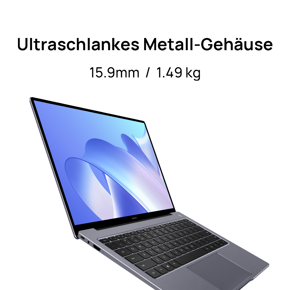 HUAWEI Matebook 14 - 14 Zoll - AMD Ryzen™ 5 5500U - 16 GB - 512 GB - AMD Radeon™ Onboard Graphics - Windows 11 Home