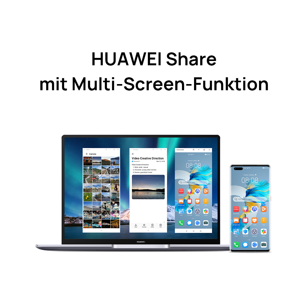 HUAWEI Matebook 14 - 14 Zoll - AMD Ryzen™ 5 5500U - 16 GB - 512 GB - AMD Radeon™ Onboard Graphics - Windows 11 Home