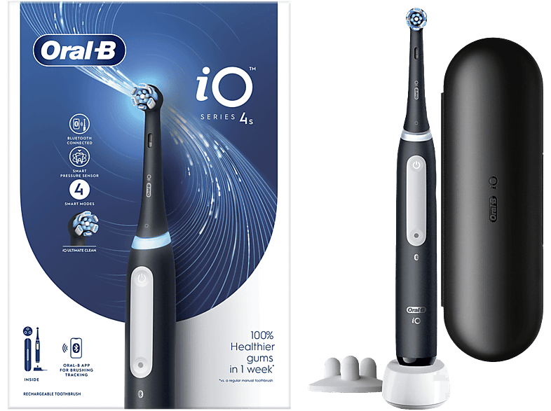 Cepillo eléctrico OralB iO 4S, 4 Modos de cepillado, Control de presión, Estuche De Viaje