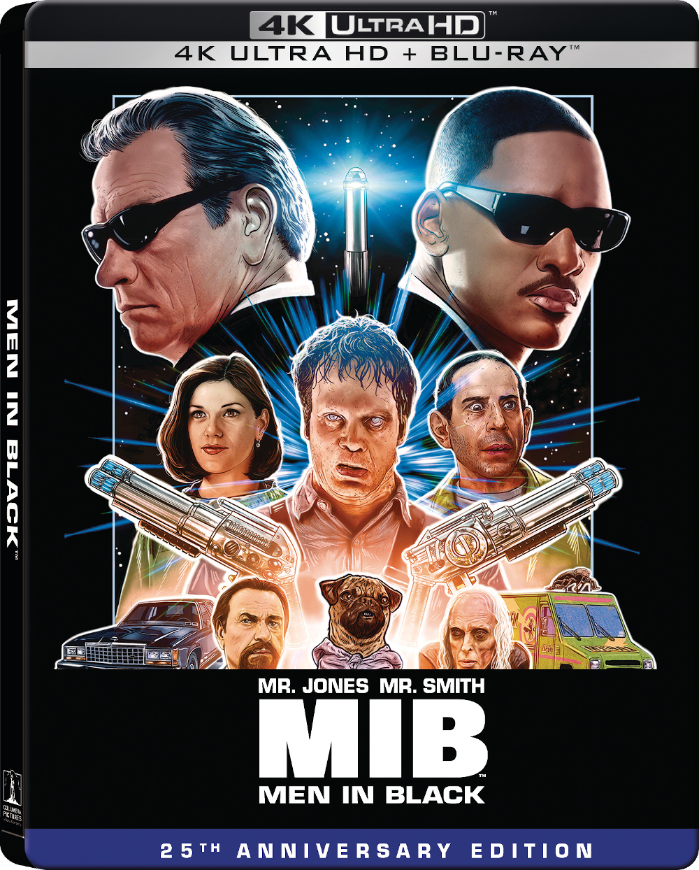 Men In Black - Sötét zsaruk 25 éves jubileumi kiadás (Steelbook) (4K Ultra HD Blu-ray + Blu-ray)