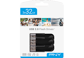 PNY USB 2.0 Attache 4 32GB 3PK