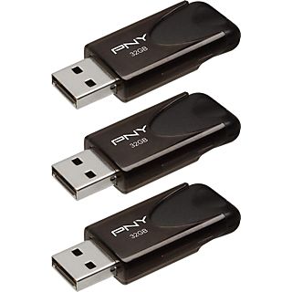 PNY USB 2.0 Attache 4 32GB 3PK