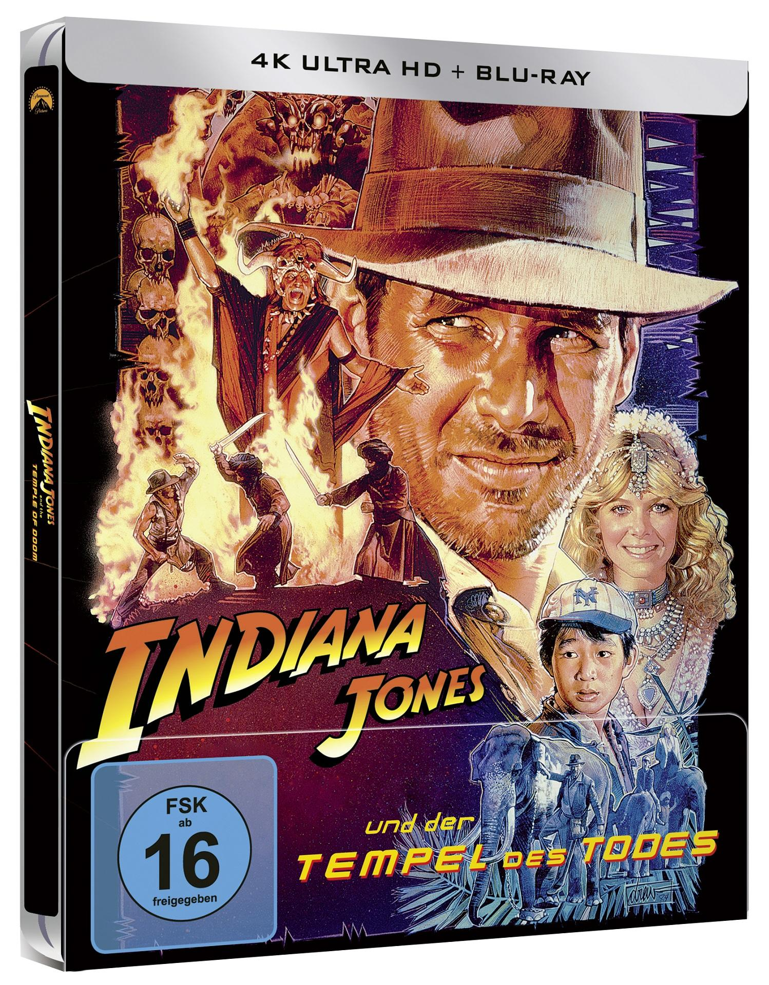 Filmtitelbild für Indiana Jones. Harrison Ford im Mittelpunkt des Covers.