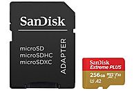 SANDISK microSDHC geheugenkaart Extreme Plus 256 GB UHS-III (00214501)