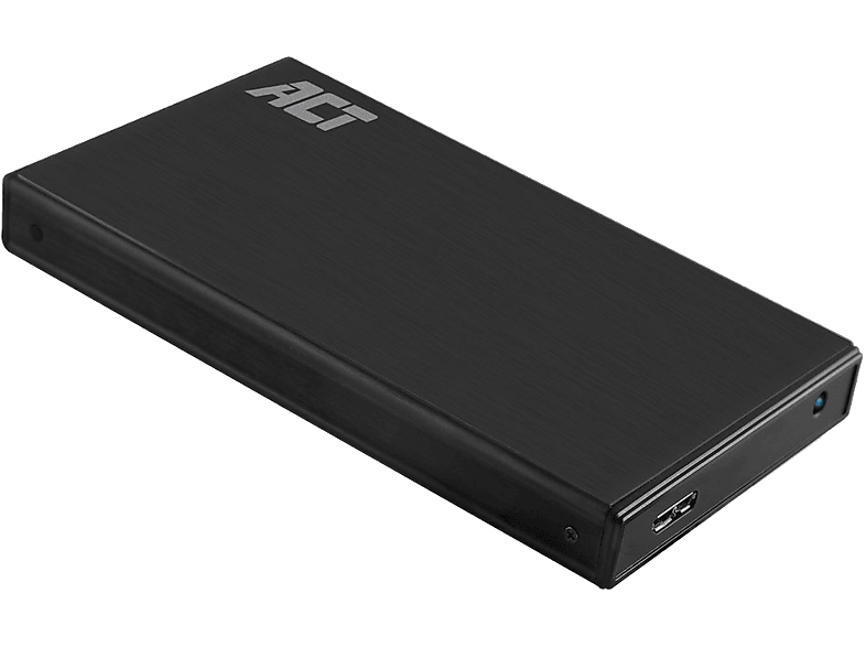 ACT Külső SDD/HDD ház, 2,5", SATA, alumínium USB 3.2 Gen1, fekete (AC1200)