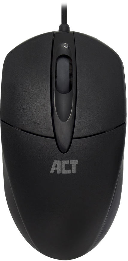 ACT Vezetékes optikai egér, USB, fekete (AC5005)