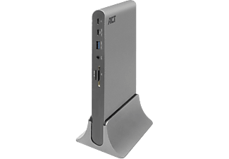 ACT USB Type-C dokkolóállomás 3 monitorhoz, 2xHDMI, DP, gigabit LAN, USB hub, kártyaolvasó  (AC7047)