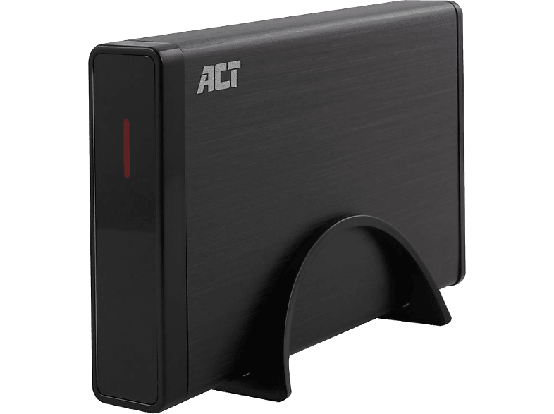 ACT külső merevlemez ház, 3,5"-os, SATA, alumínium, USB 3.2 Gen1, tápegység, fekete (AC1400)