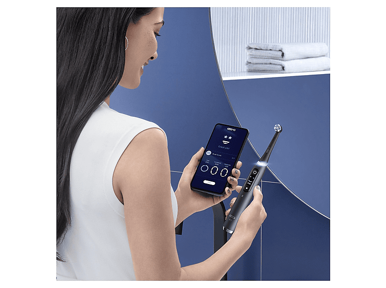 Oral-B iO Series 9N Duo Elektrische Zahnbürste Black Onyx + Rose Quartz — Foto 5 von 5